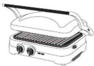 CUISINART Griddle & Grill GR47BU - Closed Position - 1