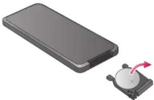 LG F7010S - Replacing the Remote Control Battery - 3