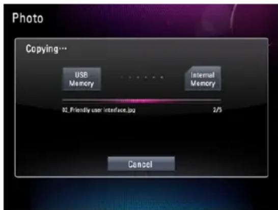 Photo Copying... USB Memory Internal Memory 02_Friendly user interface.jpg 2/5 Cancel