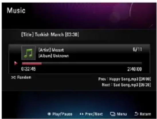 Music [Title] Turkish March [03:30] [Artist] Mozart 6/11 [Album] Unknown 0:32:45 2:40:00 >> Random Prev : Happy Song.mp3 [04:00] Next : Sad Song.mp3 [05:20]