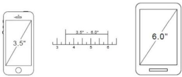 3.5" 3.5" - 6.0" 3 4 5 6 6.0"