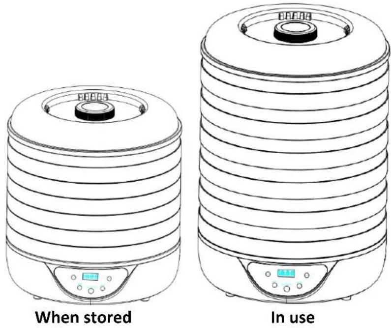 ElectriQ EDFD04 - Adjustable Trays - 1