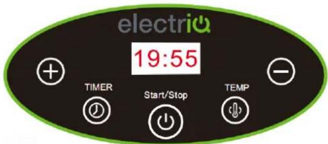 electri 19:55 TIMER Start/Stop TEMP