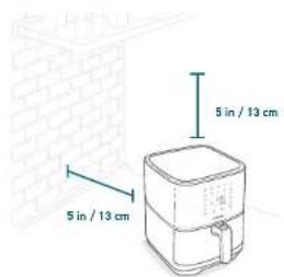 5 in / 13 cm 5 in / 13 cm