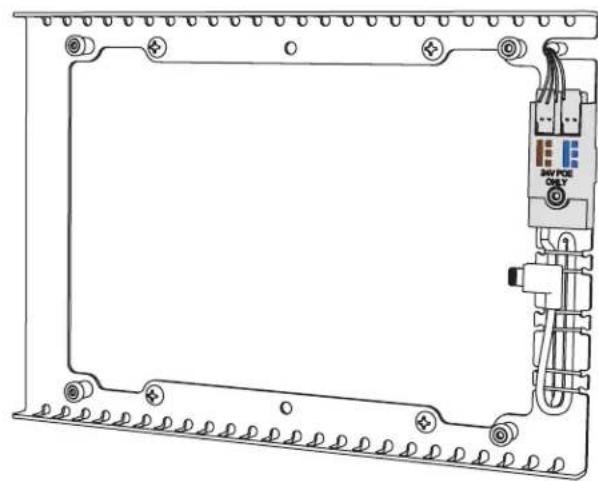 Heckler Design H565-BG - Plug four wires into the 24V passive PoE splitter - 1