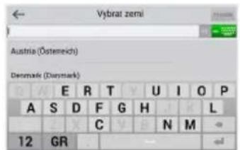 Vybrat zemi Austria (Österreich) Denmark (Dunmark) A S D F G H L 12 GR