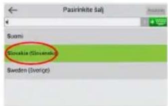 Pasirinigte salj Suomi Gioelia (Gioemia) Sweden (Sverige)