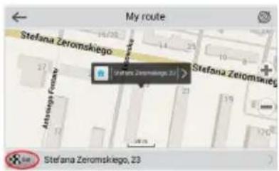 My route Stefana Zeromskiego Stefana Zeromskiego 23 Astrange Fostav Stefana Zeromskiego, 23