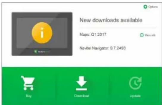 New downloads available Maps: Q1 2017 Navigator Navigator: 9.7.2493 Options Buy Download Update