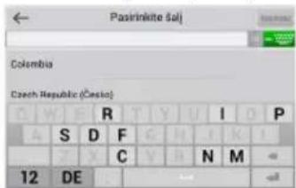 Pasirinkite Salj Colombia Czech Republic (Česko) 12 DE
