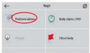 Najit Poštovní address Body zájmu / POI Clove body