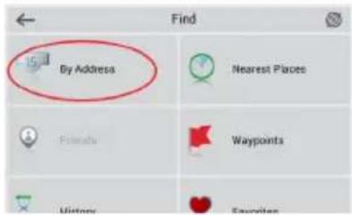 15 By Address Nearest Places Filends Waypoints History Favorites