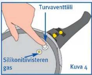 Turvaventtiili Silikonitiivisteren gas Kuva 4