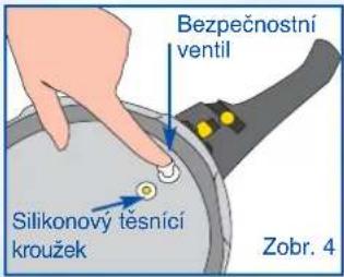 Bezpečnostní ventil Silikonový těsnící kroužek Zobr. 4