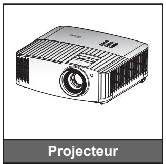 OPTOMA UHD443Xe - Contenu du paquet - 1