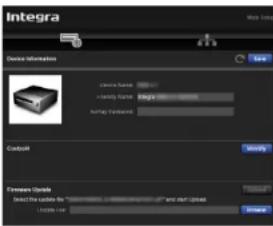 Integra Device Information License Name: + library Name: PNG Audio Connection Combin Switch Connections Update Select this instance for "... and start/stop" (Windows) Internet