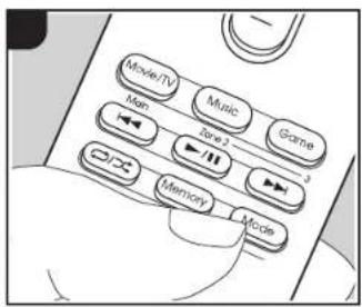 Movie/TV Music Game Main Zone 2 3 Memory Mode