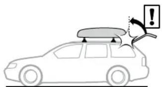 Illustration of a person standing on a car with a roof-mounted device, no text or symbols present