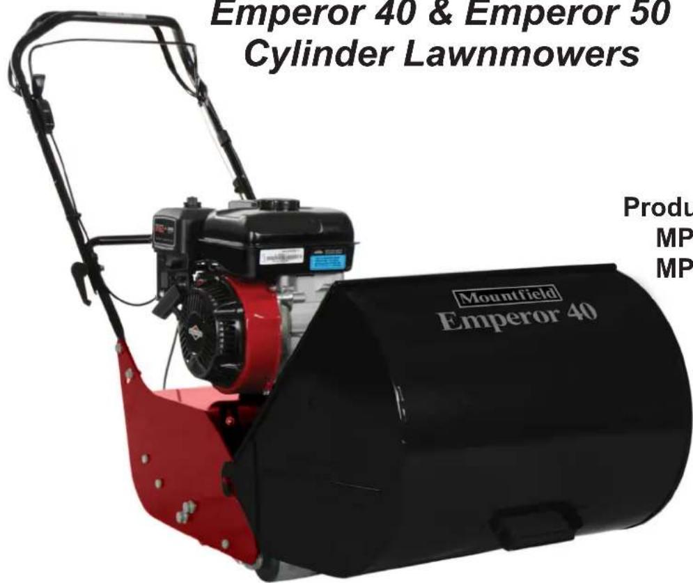 Emperor 40 & Emperor 50 Cylinder Lawnmowers Mountfield Emperor 40 Produ MP MP