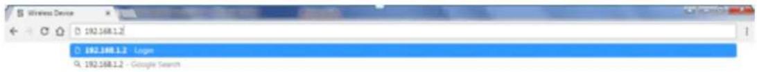 Wireless Device 192.168.1.2 192.168.1.2 - Login 192.168.1.2 - Google Search