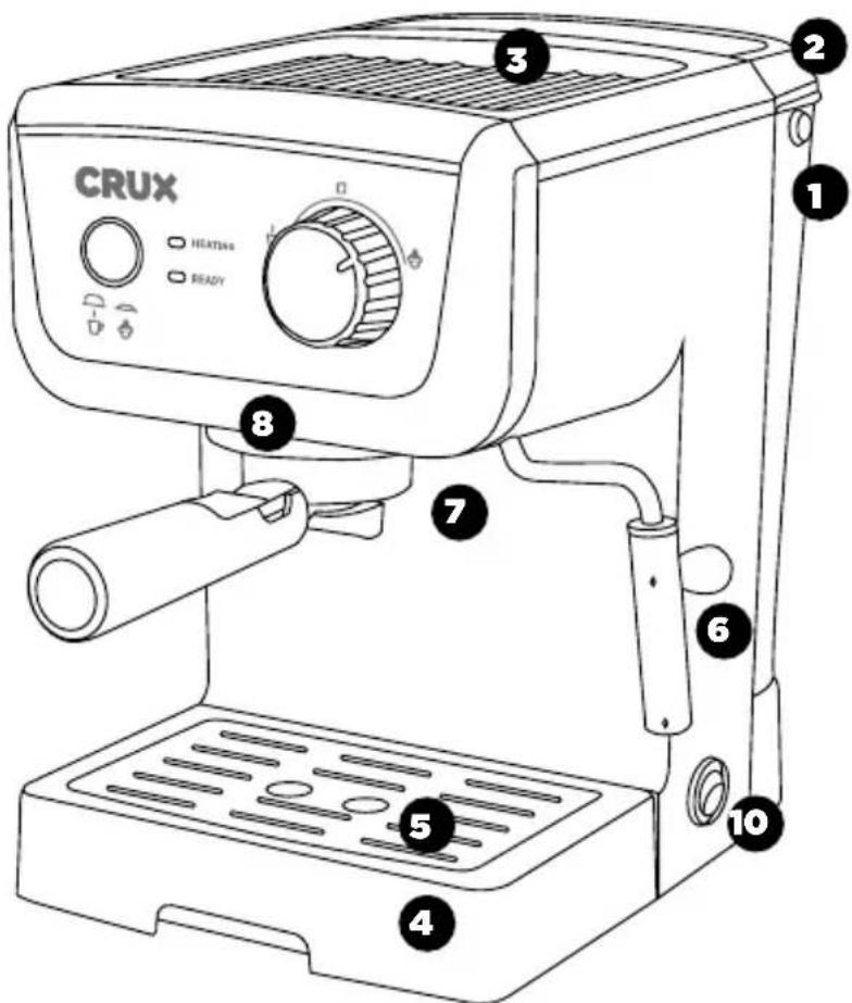 CRUX HEATING READY 1 2 3 4 5 6 7 8 10