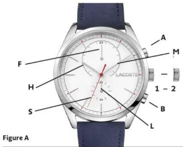 Lacoste 12.12 2010987 - MODÈLES AVEC DEUX FUSEAUX HORAIRES - 1