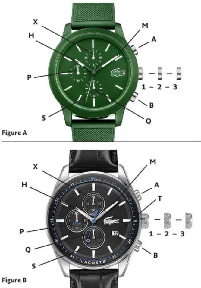 Lacoste 12.12 2010987 - CHRONOGRAPHES ANALOGIQUES - TYPE B - 1