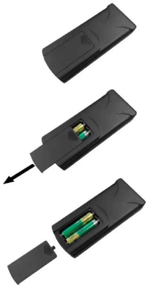 Allsee M55P4-B2 - Replacing the batteries in the handset - 1