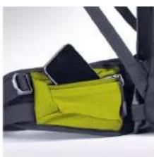 Close-up of a yellow and black car seatbelt with open rear door (no text or symbols visible)