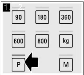 1. 2 90 180 360 600 800 kg P M