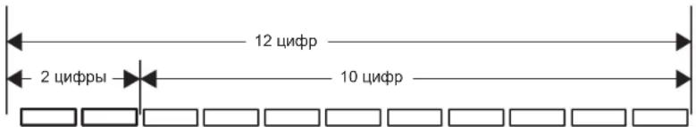 12 цифр 2 цифры 10 цифр
