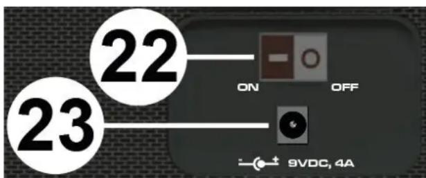 Vonyx CDP800 - DV IN 9V - 1