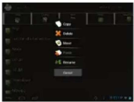 Copy Delete Paste Paste Rename Rename