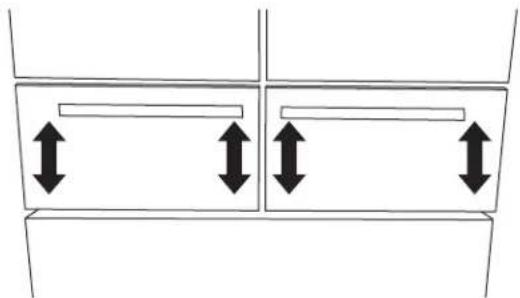 KITCHENAID KCGD500GSS - Step 1 - Adjust the Drawer Fronts Up/Down - 1