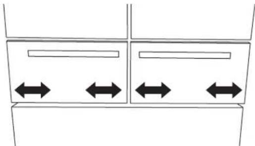 KITCHENAID KCGD500GSS - Step 2 - Adjust the Drawer Fronts Side-to-Side - 1