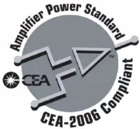 Amplifier Power Standard CEA CEA-2006 Compliant