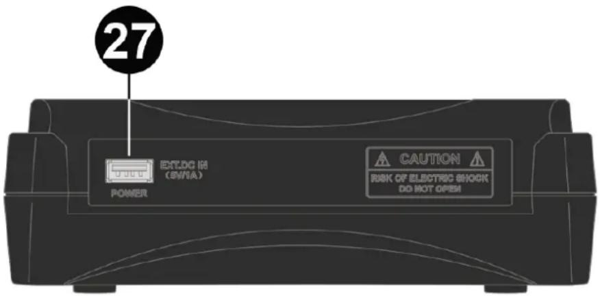 27 EKT.DG 18 (BV/IA) POWER CAUTION RISK OF ELECTRIC BLOCK DO NOT OPEN