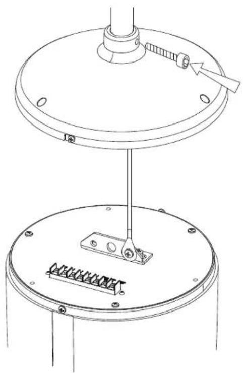 Atlas Sound PM4FA-B - Suspended Installation Via Down Pipe (Not-Included) Using 34 " Diameter Ceiling Fan Hardware - 1