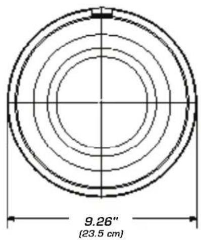 9.26" (23.5 cm)