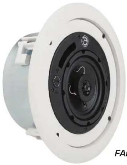 Atlas Sound FAP42TC - Strategy Series® II Low Profile In-Ceiling 4" Coaxial Speaker - 1