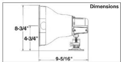 8-3/4" 4-3/4" 9-5/16" Dimensions