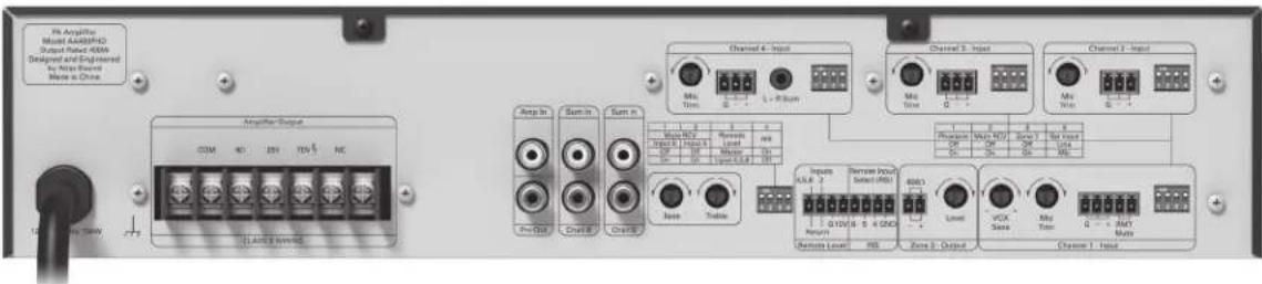 Atlas Sound AA400PHD - AA400PHD 400W Mixer Amplifier - 2