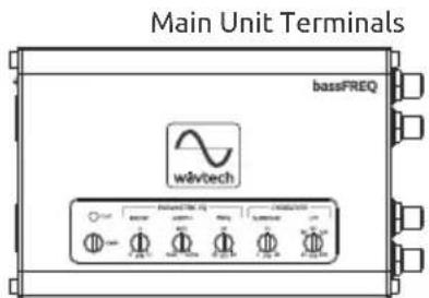 Main Unit Terminals bassFREQ wavetech