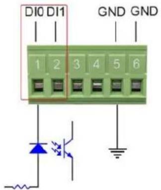 DI0 DI1 GND GND 1 2 3 4 5 6