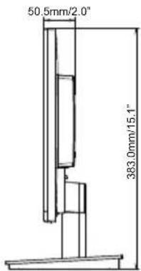 50.5mm/2.0" 383.0mm/15.1"