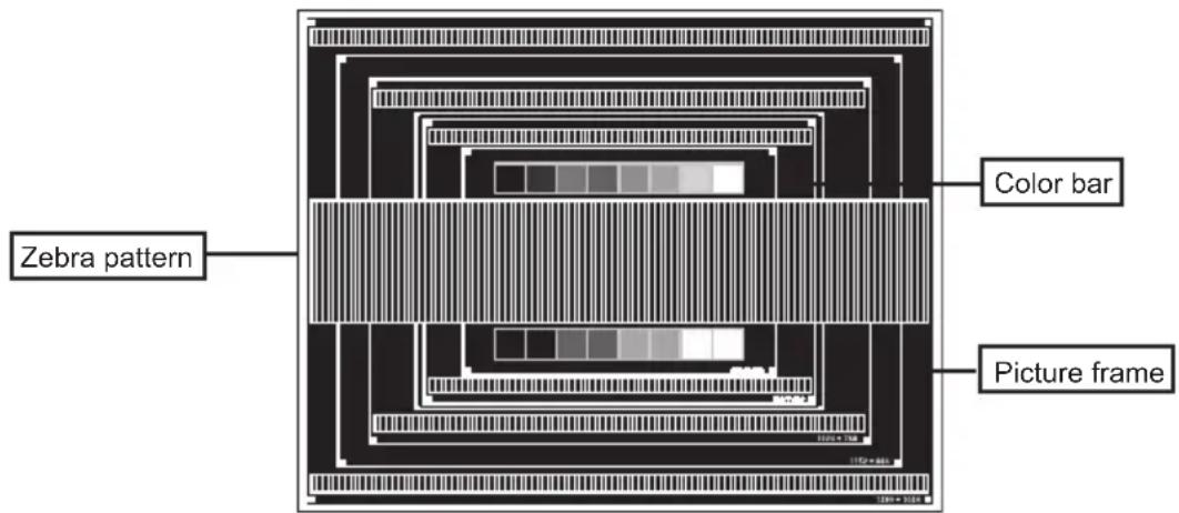 Zebra pattern Color bar Picture frame