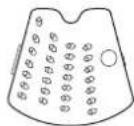 PANASONIC MK-F300 - FOOD PROCESSOR - SLICING BLADES · SHREDDING BLADES - - 4