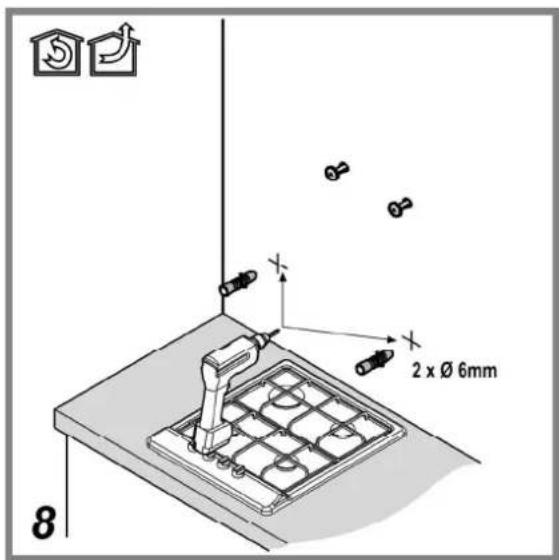 2 x Ø 6mm 8