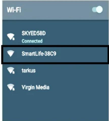 Wi-Fi SKYED58D Connected SmartLife-38C9 tarkus Virgin Media