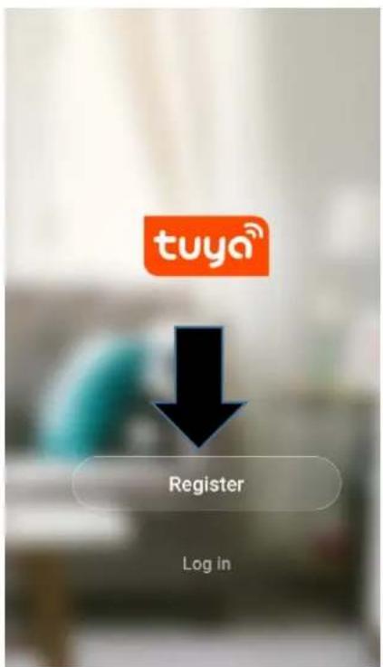 tuya Register Log in